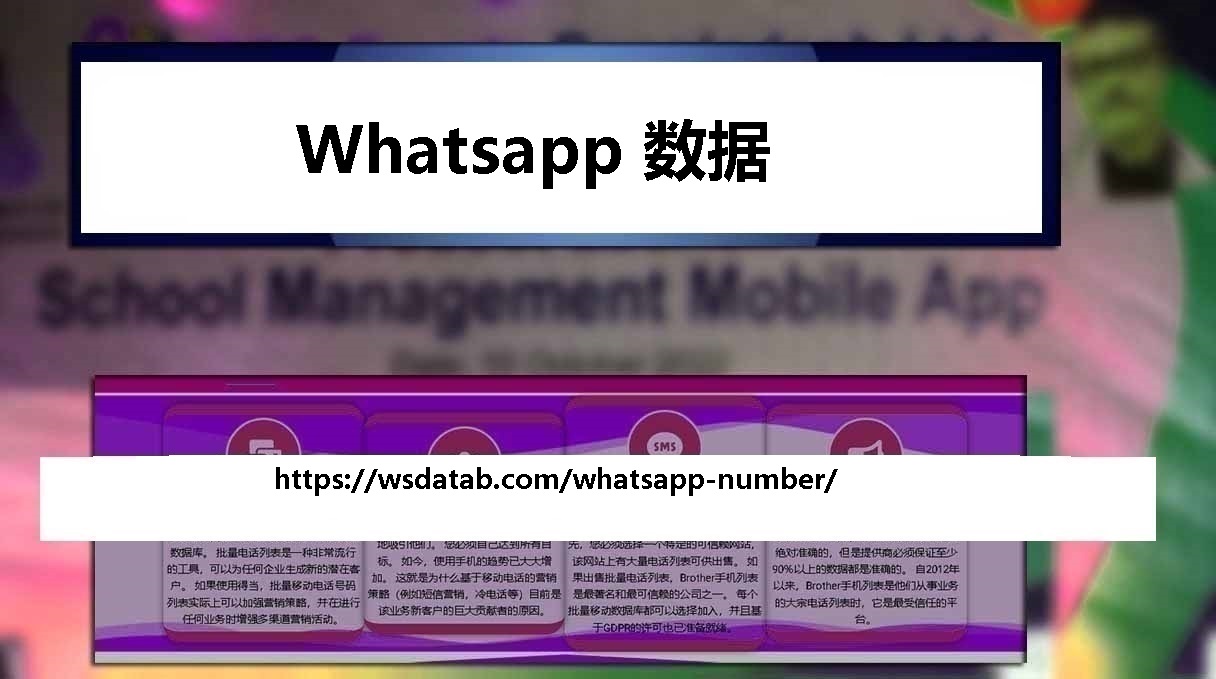 Whatsapp 数据